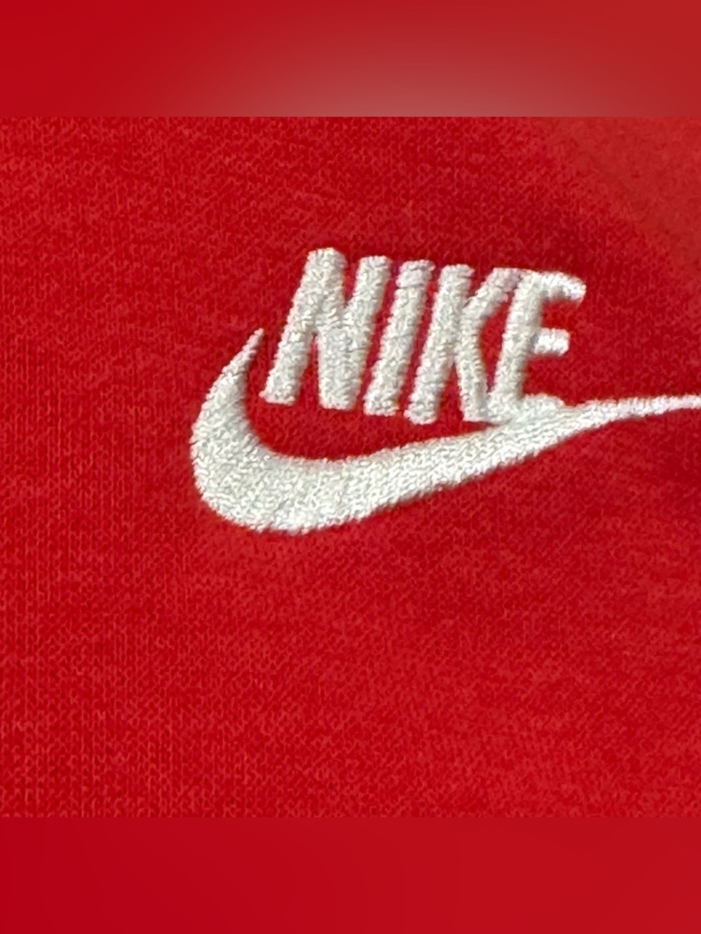 Nike Kids Red Long Sleeve Pullover Hoodie Embroidered Size Medium Unisex - Picture 8 of 10